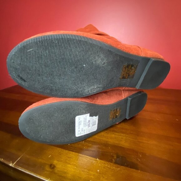 SODA ZULUU-S Women's Rust Color Slouch Flat Heel Mid-calf Boots - NWT - Picture 7 of 7